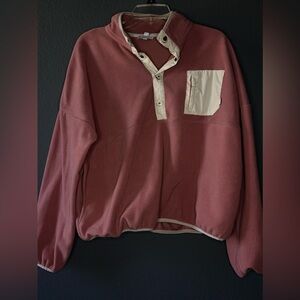 Revolution Pink Fleece with White Trim